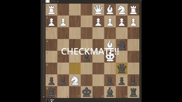BRILLIANT CHECKMATE IN 10/ WINNING POSITION!! (Traxler Counterattack) #shortsfeed #short #shortvideo