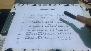 NOTASI LAGU HYMNE GURU | SENI MUSIK 4D PGSD