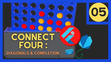 Flutter Connect Four Game - Diagonals & Completion - 05