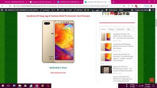 Symphony i65 Flash File | Android 8.1 Frp Remove Lcd Fix | Care Firmware Download