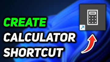 How to Create Calculator Shortcut on Desktop Windows 11