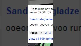 What Happened To Youtubes Most Cursed Comment? Sandro Dugladze