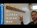 How to make a bespoke coat rack. DIY coat rack repurposed with recycled wood!