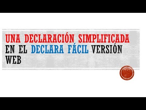 Vídeo: Com Emplenar Una Declaració D'impostos Simplificada