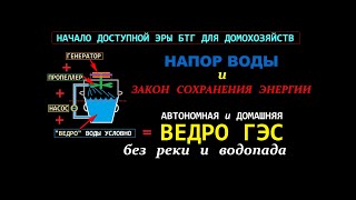 МИНИ - ВЕДРО - ГЭС * Free Energy Systems