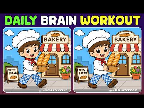 [Brain Training Spot the Difference] Brain Workout Challenge Find 3 Differences (A Bit Tricky)
