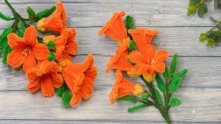 DIY Easy Pipe Cleaner Flower | How to make Beautiful flower from Chenille Wire Wire | Craft Tutorial