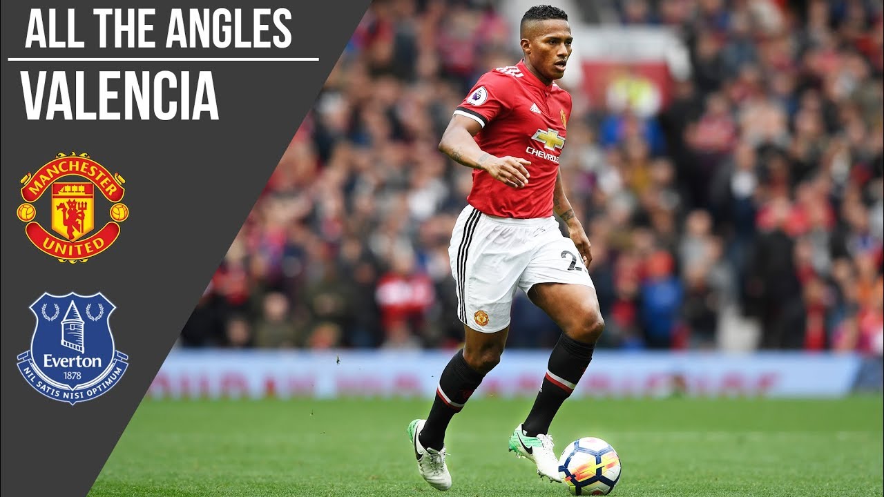 Antonio Valencia v Everton Goal | All The Angles | Manchester United