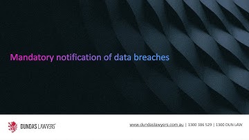 Mandatory Data Breach Notification Scheme