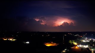 DJI Air 3s // Lightning Show Hyperlapse - Summer Thunderstorm