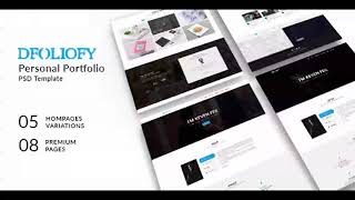 dFolioy - Personal Portfolio PSD Template | Themeforest Website Templates and Themes