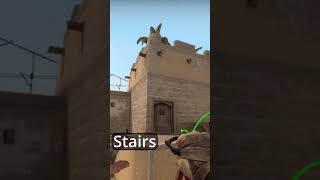 Mirage A-site Smokes That You Have To Know! [64 tick] #Shorts