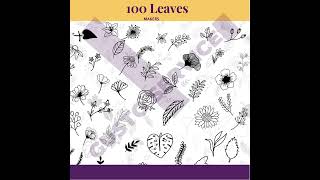 Leaves SVG Bundle / Hand Drawn Leaf / Autumn and Fall Leaves Clipart and Vector Graphics