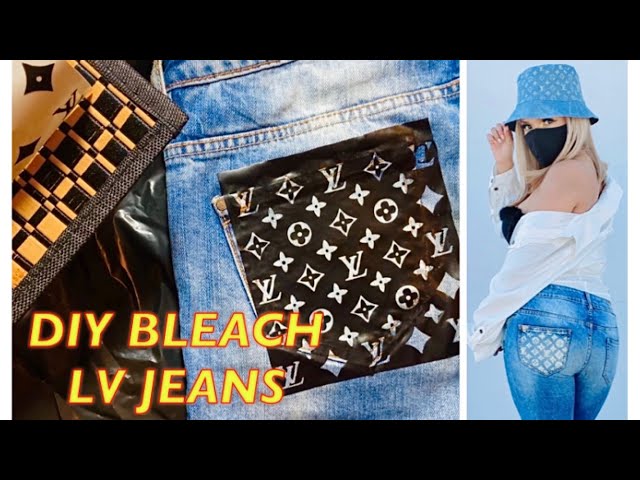 diy lv bleach pants [Video]  Clothes, Bleach jeans diy, Custom jeans diy