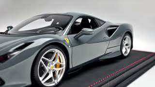 BBR Ferrari F8 Tributo Grigio Medio 1:18 🚨 Limited 24 Units Cement Grey Collector Model