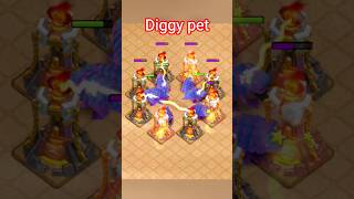 coc pet diggy vs single inferno ll clash of clans ll #coc #viral #shorts