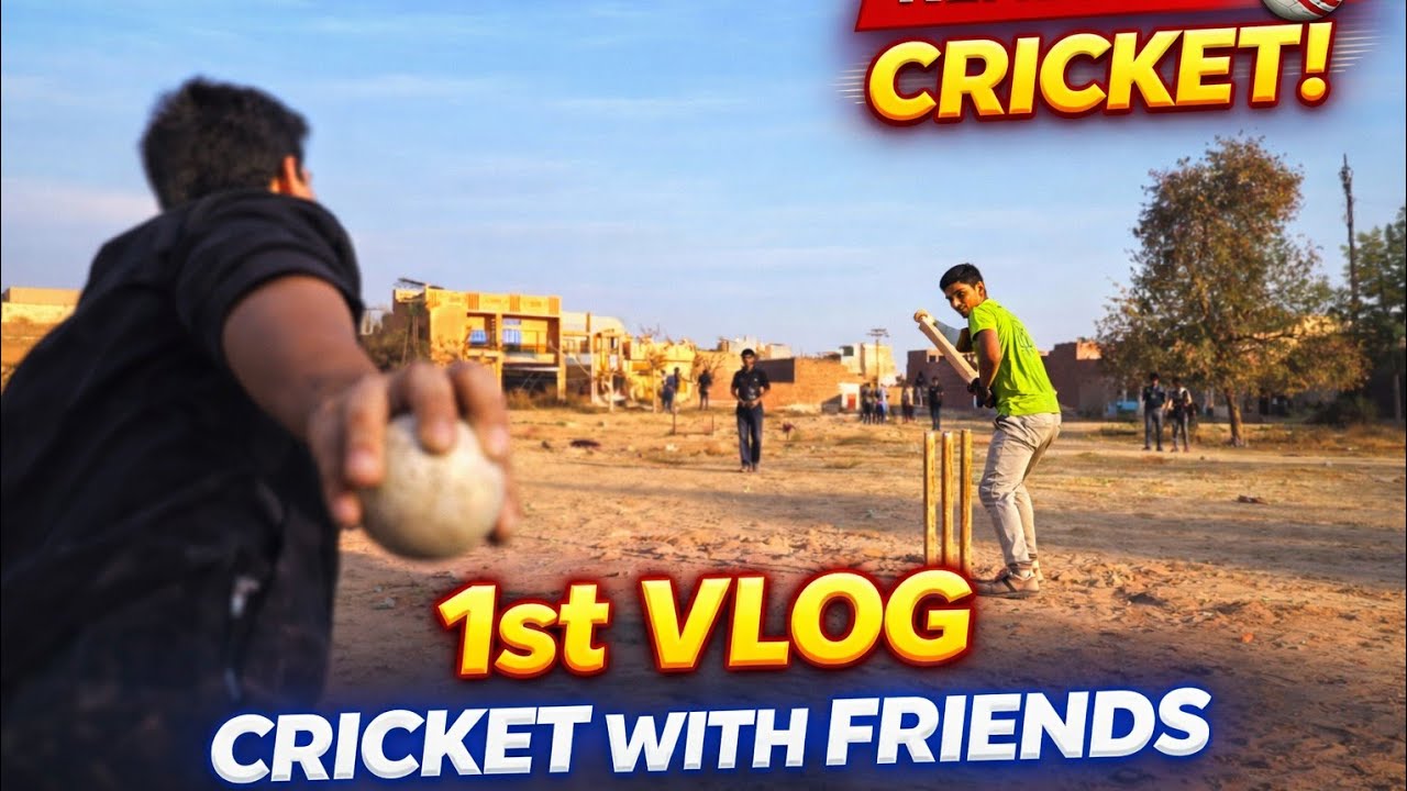 MY FIRST VLOG | DOSTO K SATH CRICKET |VLOG❤️