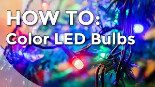 How To Paint Color On LED Lights | Christmas Lighting