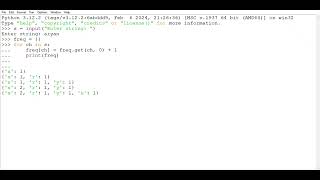 Python program : WAP in string to check character frequency using dictionary 