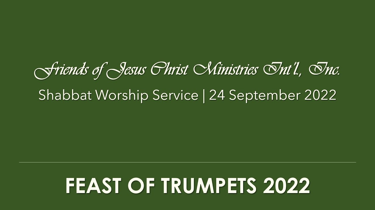 Feast of Trumpets 2022 YouTube
