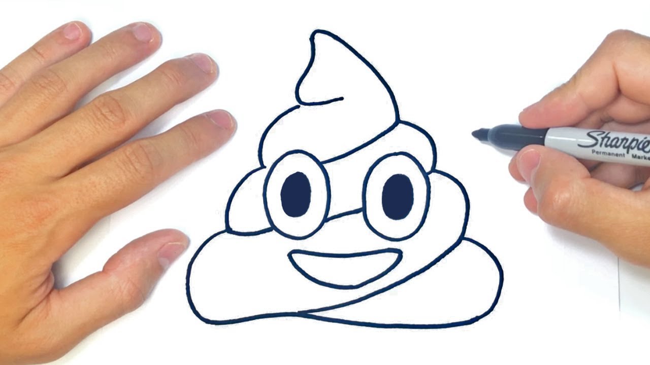 Cómo dibujar una Caca Paso a Paso | Dibujo de Caca - YouTube