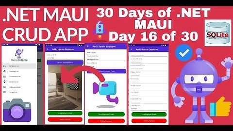 STEP 19. How to Capture Employee Photo in .NET MAUI Part 16||Activity Indicator ||TAKE PHOTO||SQLITE