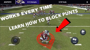 HOW TO BLOCK PUNTS *99.9% RATE*| Madden Mobile 21 Tips & Tricks