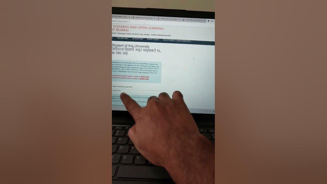 how to download IDOL hall ticket of university of Mumbai YouTube