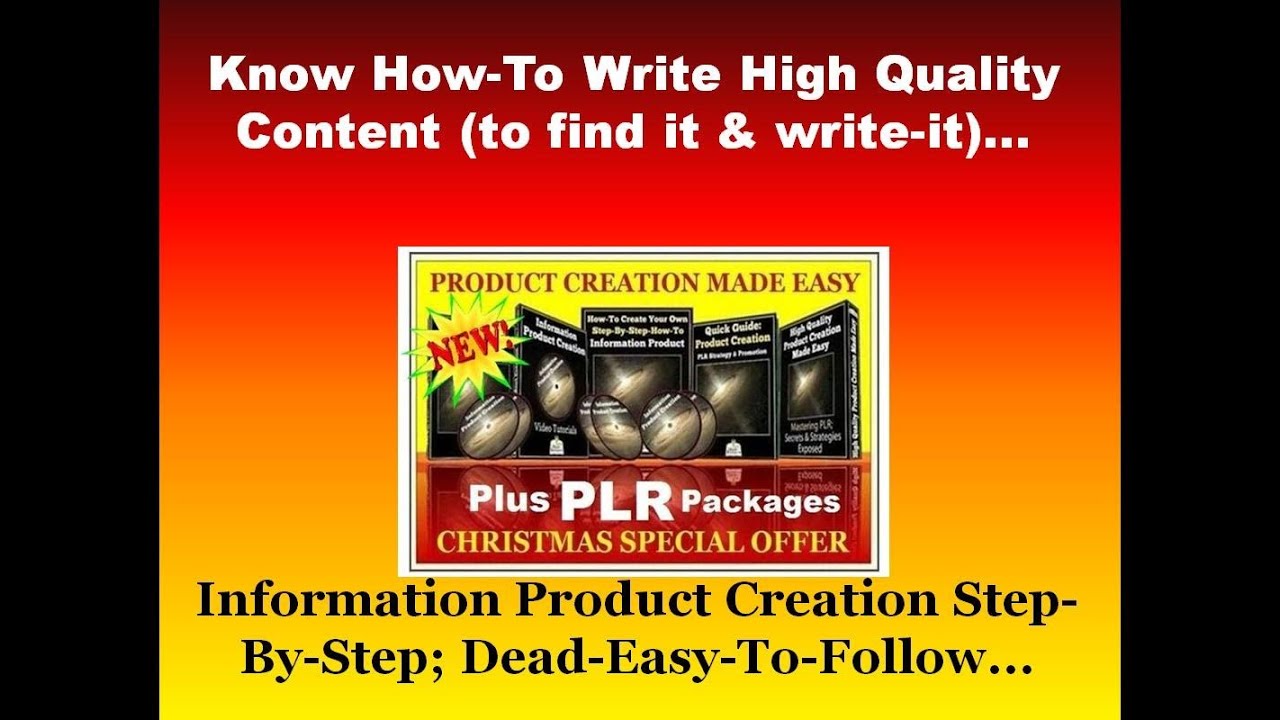 How to Step By Step Write a High Quality EBook PDF Information Product in Days step by step tv show