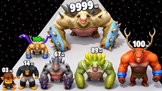 Ape Runner Evolution Max Level Gameplay 🦍 Level Up Apes and Smash Every Stage Fast Now!