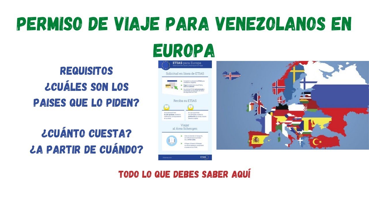 Permiso de Viaje ETIAS para poder ingresar a Europa(Latino América y ...