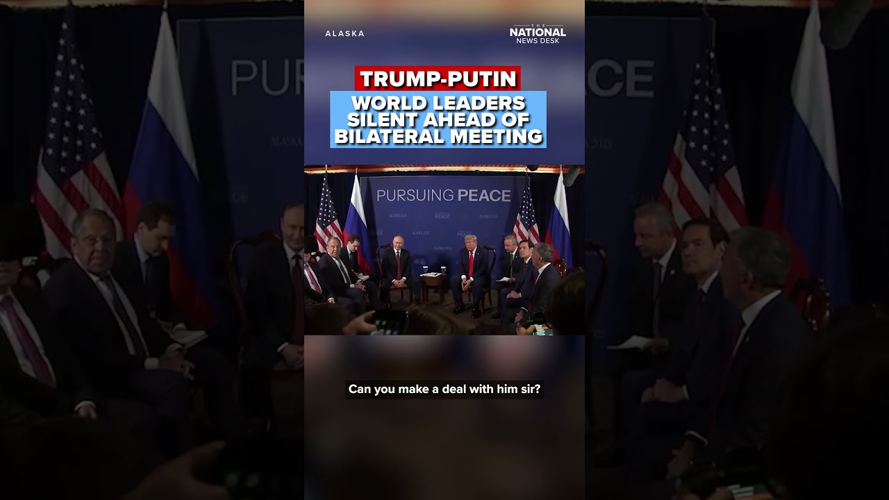 Trump Putin Remain Silent In Front Of Press Before Russia Ukraine War Talks