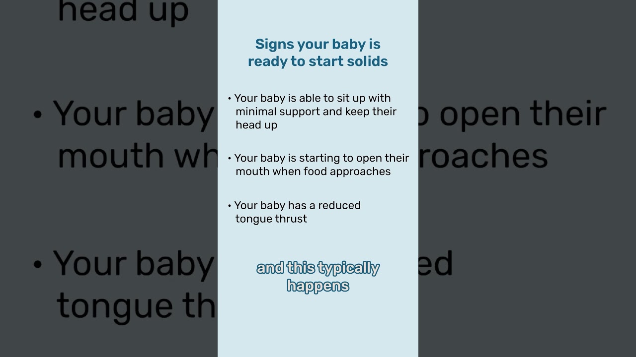 ⚡️Solid readiness of your baby depends on coming signs ✔️ Shows interest in  food ✔️Can sit up alone or with support ✔️ Is able to control…