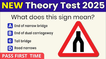 Theory Test 2025 UK Revision | NEW DVSA Style Questions | Pass First Time