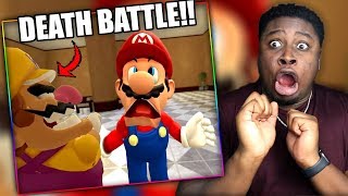 MARIO VS WARIO! | SMG4: Mario Waits in Line For Some Spaghetti Reaction!