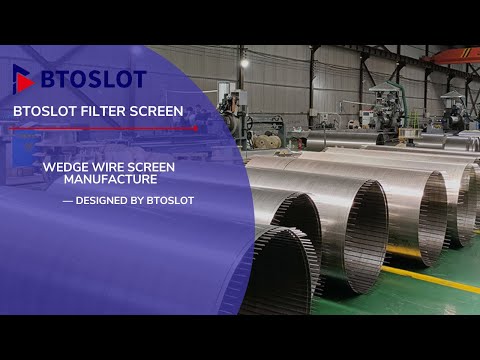 Btoslot Johnson Screen Filter | Strong, Durable, High Performance Metal Wedge Wire Mesh Filter