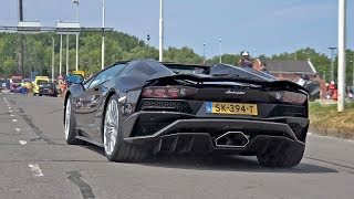 Lamborghini Aventador S Roadster - LOUD Crackles, Revs & Accelerations!