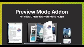 Preview Mode Addon for Real 3D Flipbook By creativeinteractivemedia