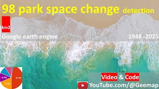Google Earth Engine toturial tree 🌳 green park space growth in city remote sensing Geosciences SAR