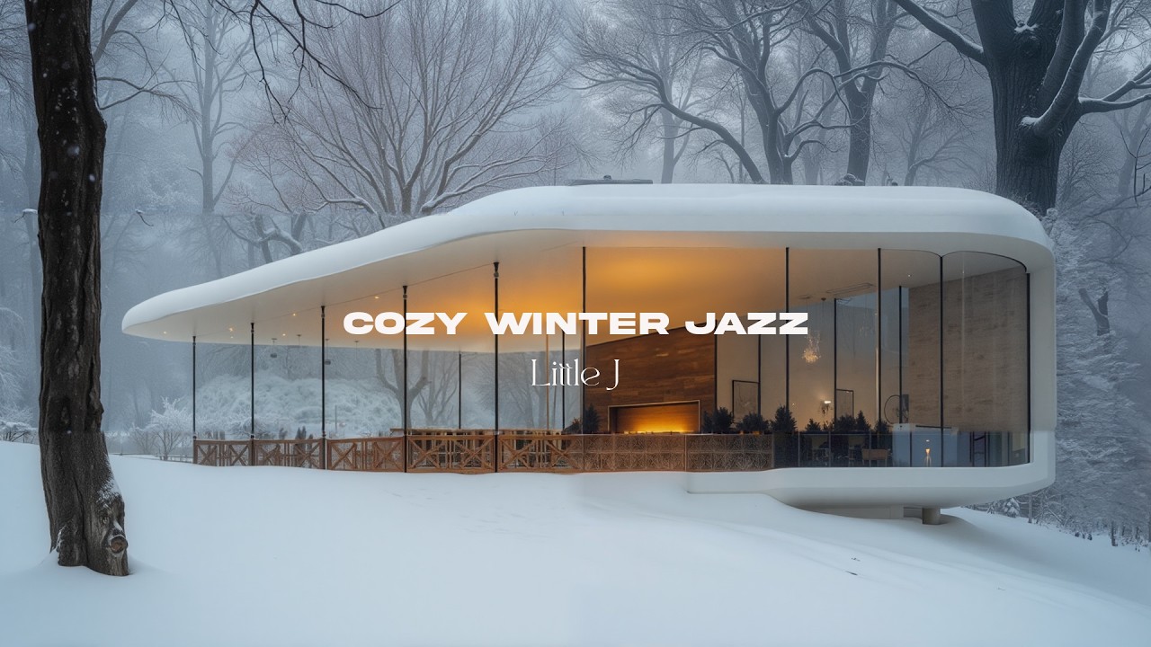 カフェの外に降る雪｜あたたかな冬のジャズプレイリスト