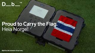 Proud to Carry the Norwegian Flag Signed by Fans | Ramverk™ Alu