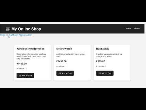 Online Shop E-Commerce Platform | Python Django Project Demo