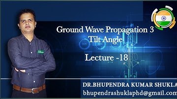GROUND WAVE PROPAGATION TILT ANGLE