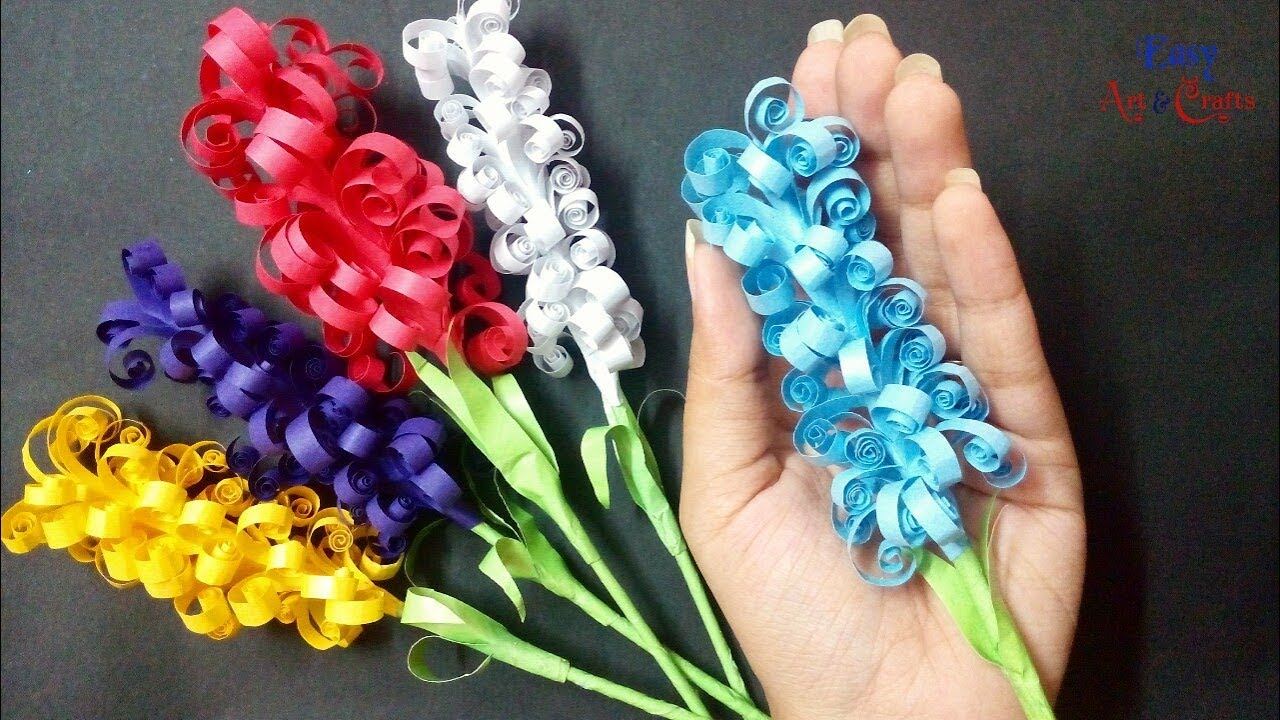 How To Make Pretty Paper Hyacinth Flower DIY Paper Hyacinth DIY