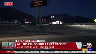 Serious crash closes all northbound lanes on US-54 at Ellerthorpe