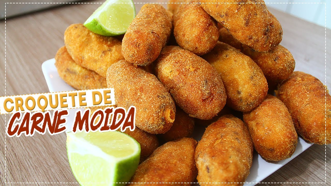 CROQUETE DE CARNE MOÍDA SUPER FÁCIL E BARATO