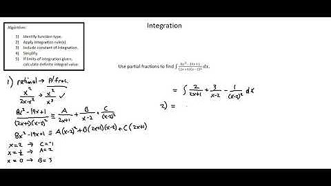 A-level Mathematics 9709: Integration using partial fractions example 1