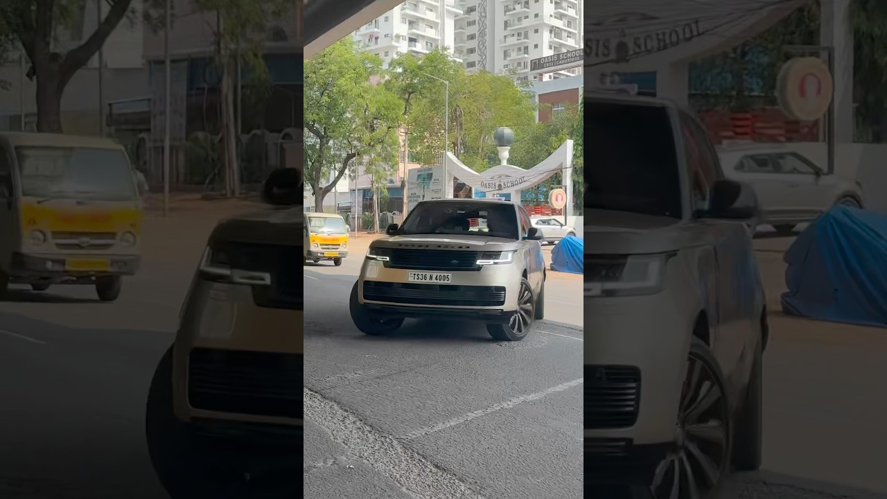 Actor Mahesh Babu Spotted in his Range Rover SV LWB