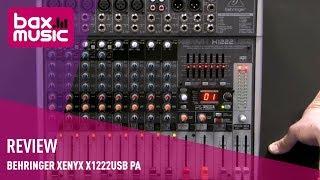 Behringer XENYX X1222 USB PA Review | Bax Music
