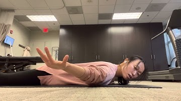 Thoracic extension & posterior scapular tilt